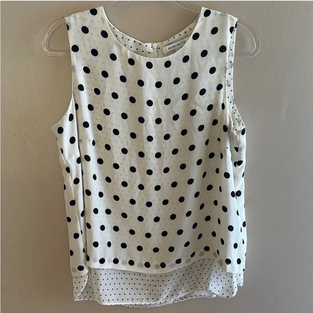Rose and Olive Mixed Media Career Top | Large
